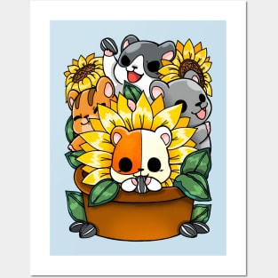Sunflower Hamster Posters and Art